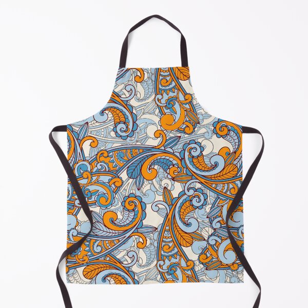 Item preview, Orange Paisley Pattern, Orange Paisley floral seamless Pattern, Orange Paisley designed and sold by graphic-genie.
