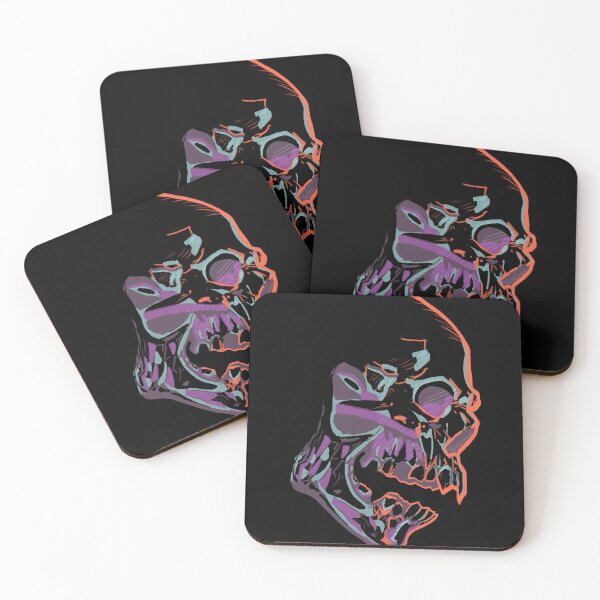 Item preview, Neon Half Skull designed and sold by Alex Kropp.