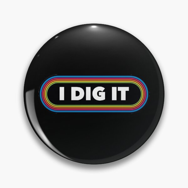 Item preview, I DIG IT dog groovy 70s bumper designed and sold by Popular-Gifts.