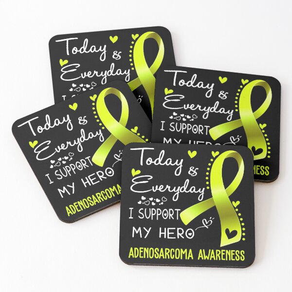 Item preview, Today And Everyday I Support My Hero Adenosarcoma Awareness Warrior Gifts designed and sold by hvoid41.