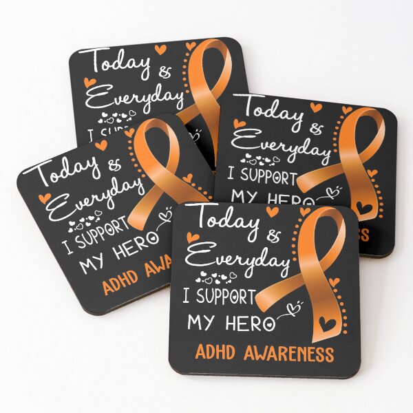 Item preview, Today And Everyday I Support My Hero ADHD Awareness Warrior Gifts designed and sold by hvoid41.