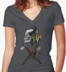 Go Chicago Women's Fitted V-Neck T-Shirt
