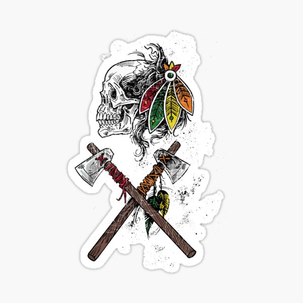 Blackhawks best sale skull logo