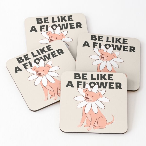 Item preview, Be Like A Flower Cute Dog designed and sold by Wachi-A.