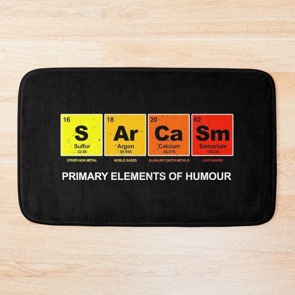 Item preview, Primary Elements of Humour SArCaSm (distressed design) designed and sold by siggyspatsky.