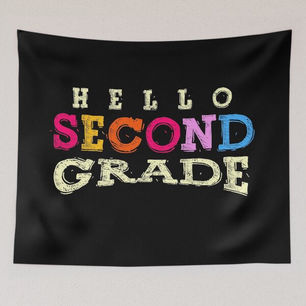 Item preview, Hello Second Grade - back to school designed and sold by ildafdhome.