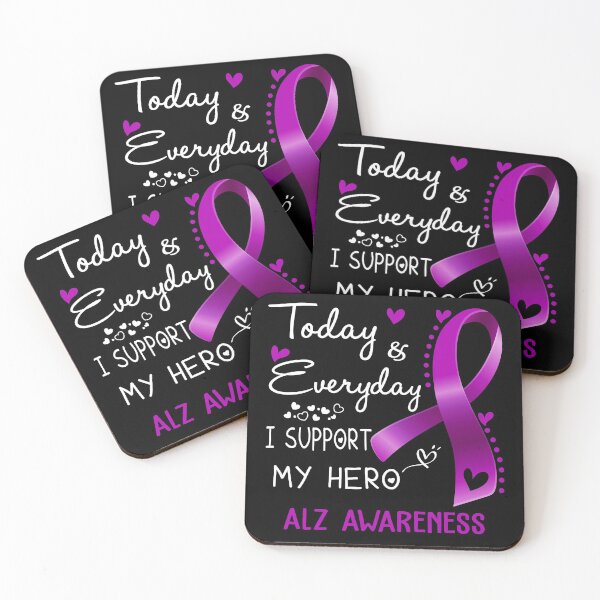 Item preview, Today And Everyday I Support My Hero ALZ Awareness Warrior Gifts designed and sold by hvoid41.