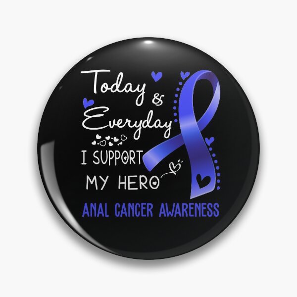 Item preview, Today And Everyday I Support My Hero Anal Cancer Awareness Warrior Gifts designed and sold by hvoid41.