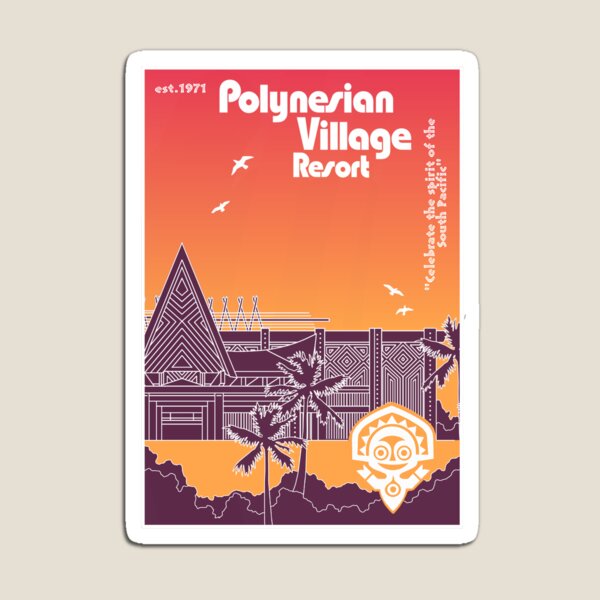 Item preview, Polynesian Resort (Sunset) designed and sold by Cammi Friederichs.