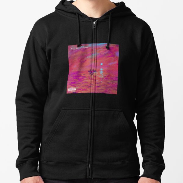 SANTAN DAVE WE'RE ALL ALONE IN THIS TOGETHER Zipped Hoodie