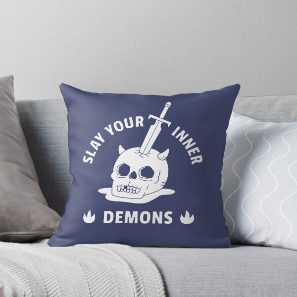 Item preview, Skull and Sword Slay Your Inner Demons Quote designed and sold by rustydoodle.