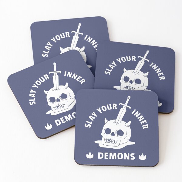Item preview, Skull and Sword Slay Your Inner Demons Quote designed and sold by rustydoodle.