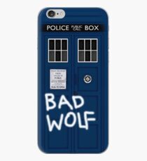 Police Public Call Box (w/ Bad Wolf) iPhone Case