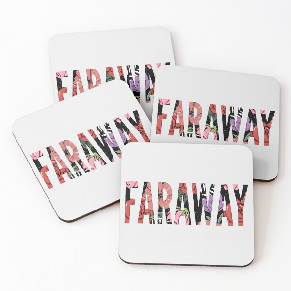 Item preview, Faraway Slogan Perfect Pin Card T-shirt Poster Sticker Print Illustration designed and sold by Peekonet.