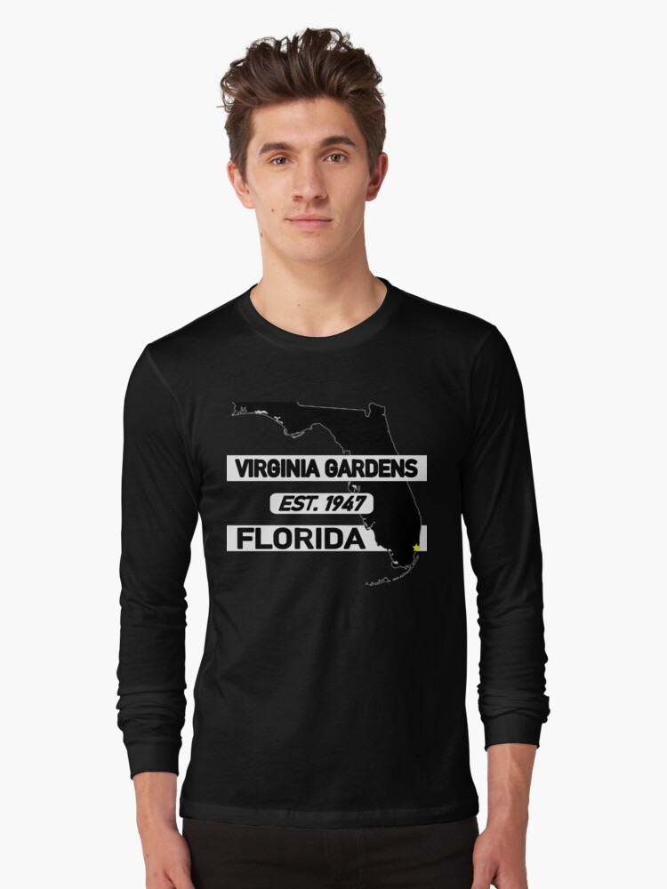 Thumbnail 1 of 5, Long Sleeve T-Shirt, VIRGINIA GARDENS, FLORIDA EST. 1947 designed and sold by Mbranco.
