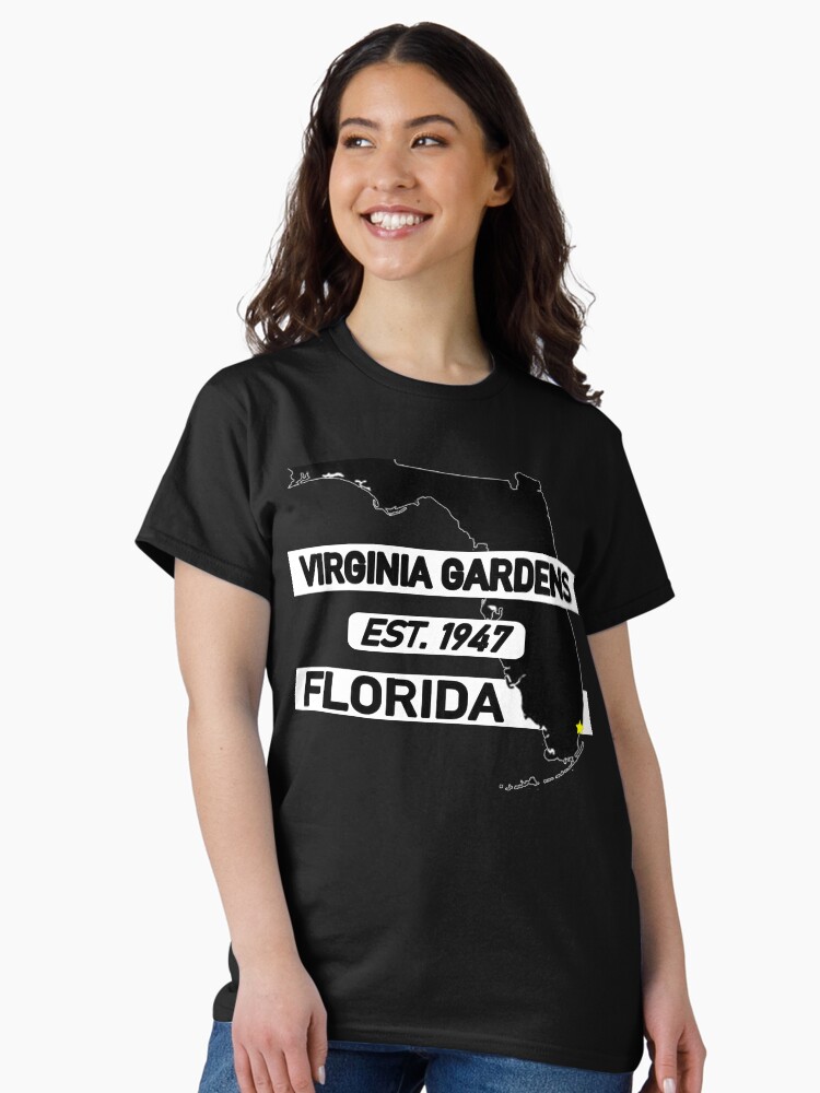 Thumbnail 2 of 7, Classic T-Shirt, VIRGINIA GARDENS, FLORIDA EST. 1947 designed and sold by Mbranco.