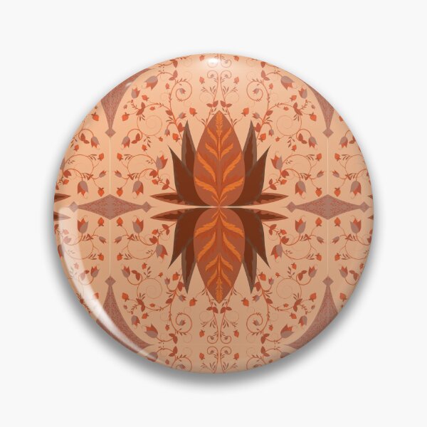 Item preview, Flores naranjas y marrones designed and sold by MissBennett.