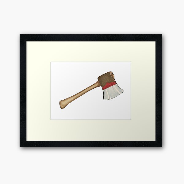 Murder Weapons Wall Art Redbubble - roblox arsenal hatchet code