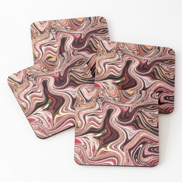 Item preview, Light & Dark Burgundy Marble designed and sold by Flydea.