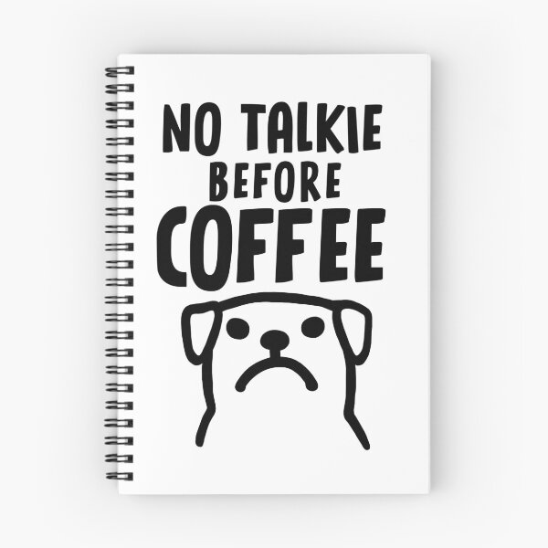 Item preview, No Talkie Before Coffee - Grumpy Dog Coffee Lover designed and sold by Jenn Inashvili.