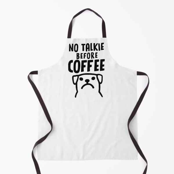 Item preview, No Talkie Before Coffee - Grumpy Dog Coffee Lover designed and sold by Jenn Inashvili.