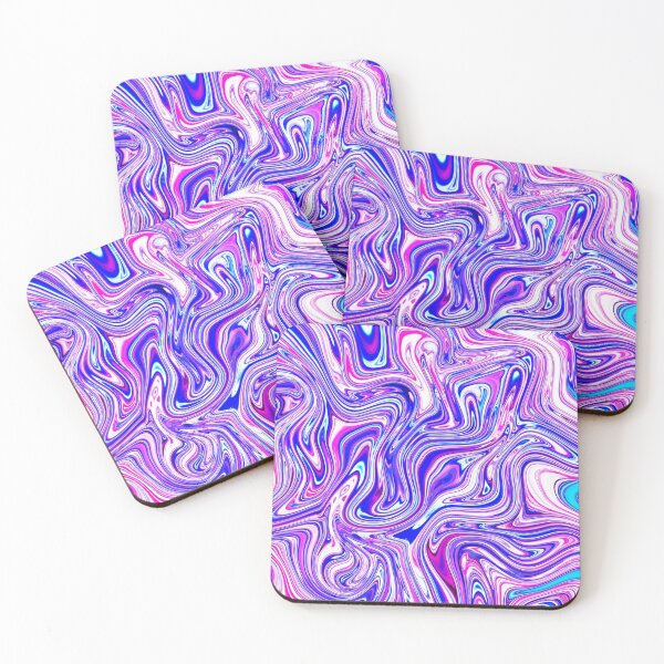 Item preview, Blue & Pink Abstract Marble designed and sold by Flydea.