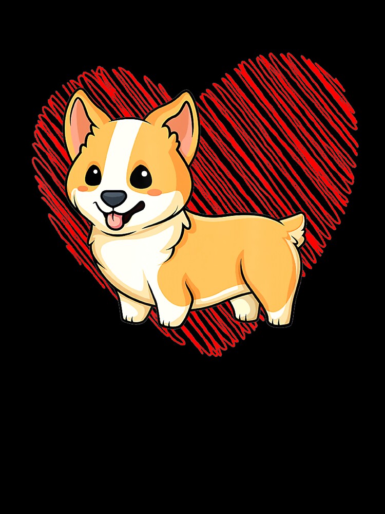 Baby Corgi mit Herz Hundeliebe R Dad Mom Boy Girl Babystrampler
