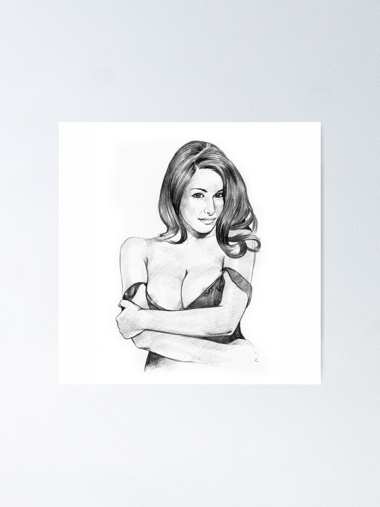 Alternate view of Lucy Pinder - Pencil Art Poster