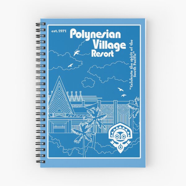 Item preview, Polynesian Resort Blueprint  designed and sold by Cammi Friederichs.