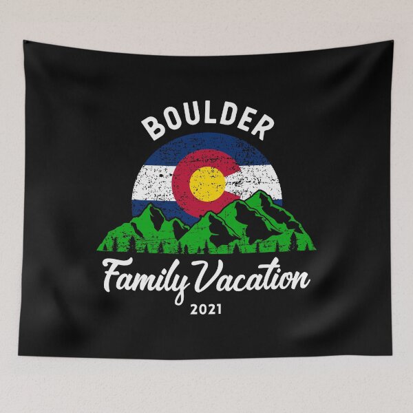 Item preview, Mountain Colorado Flag Boulder Family Vacation 2021 graphic designed and sold by jakehughes2015.