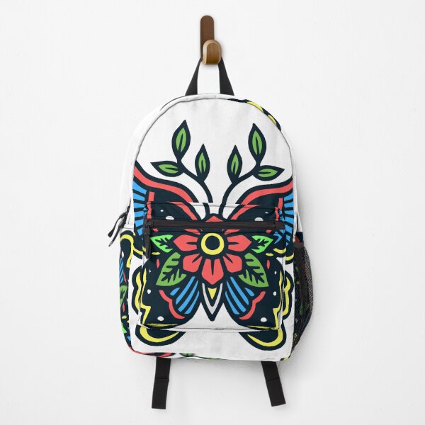 Item preview, Flower Butterfly Old School Tattoo designed and sold by Peekonet.
