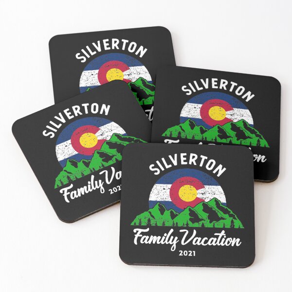 Item preview, Mountain Colorado Flag Silverton Family Vacation 2021 print designed and sold by jakehughes2015.
