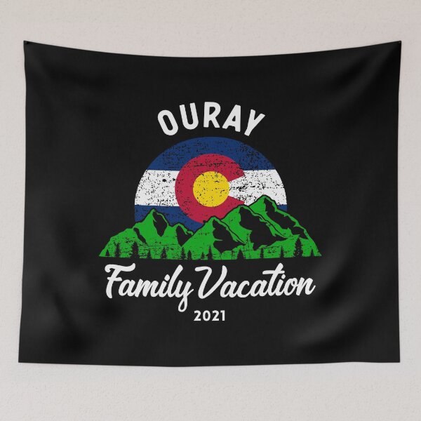 Item preview, Mountain Colorado Flag Ouray Family Vacation 2021 graphic designed and sold by jakehughes2015.
