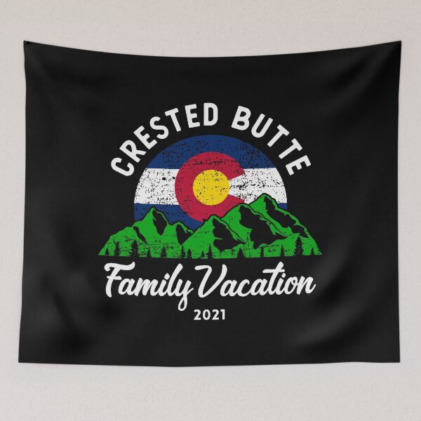 Item preview, Mountain Colorado Flag Crested Butte Family Vacation 2021 product designed and sold by jakehughes2015.