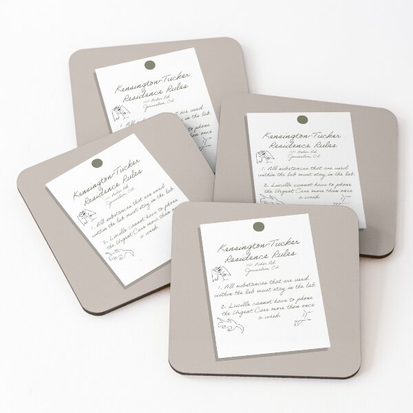 Item preview, Kensington-Tucker Residence Rules designed and sold by StarsFellRadio.