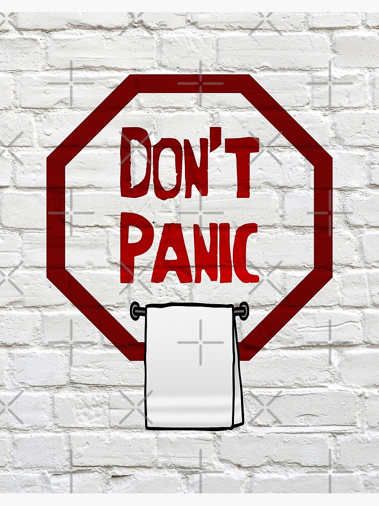 HHGTTG Inspired Button: Don't Panic & Know Where Your Towel Is