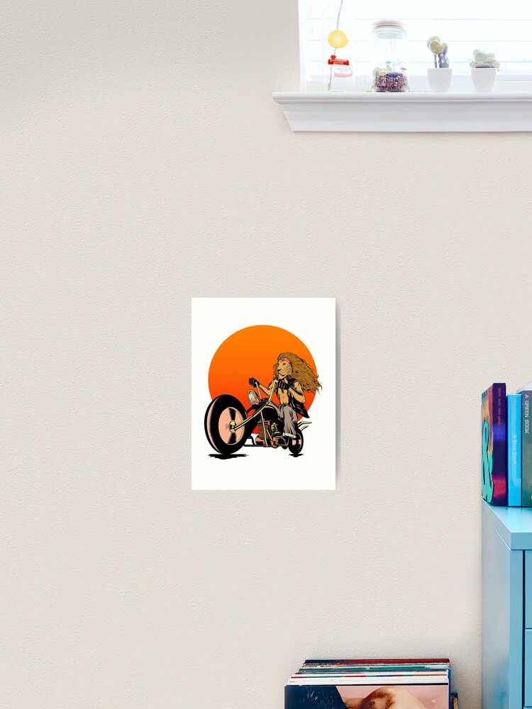 Impression Artistique Lion Chat Motard Motos Equipement Moto Motos Par Sippinbreeze Redbubble