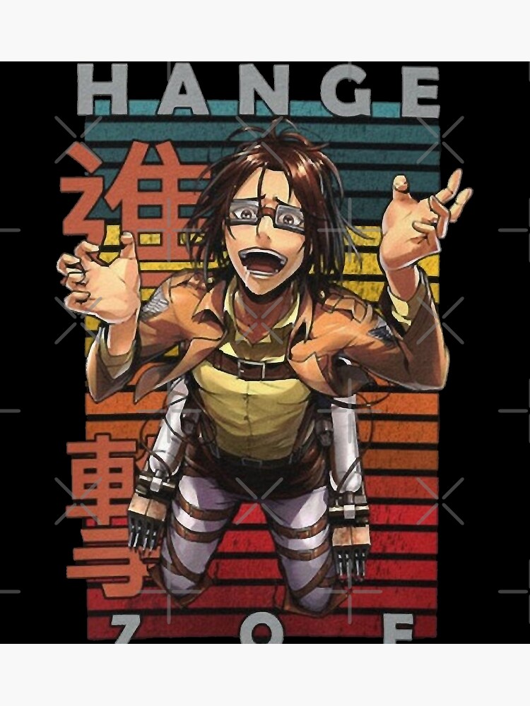 "Hange zoe japanese manga poster" Art Print by ChapmanDenise Redbubble