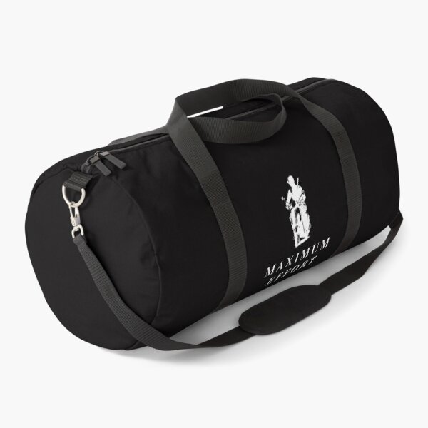 Classy Maximum Effort - Stacked Logo - White Duffle Bag