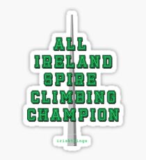 All Ireland Spire Climbing Champion (Green) Sticker