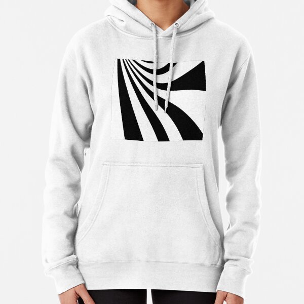Item preview, Op Art Black White Warped Asymmetrical Stripes designed and sold by hyproinc.