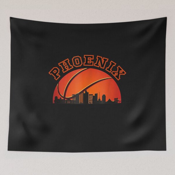 Item preview, Phoenix AZ Cityscape Retro Sun - Basketball Fans T-Shirt designed and sold by Bonucci-Tori.
