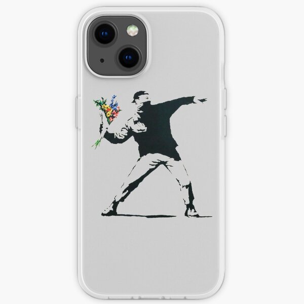 Banksy | Flower Thrower | iPhone Soft Case