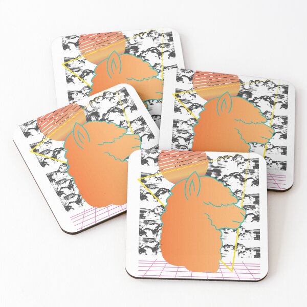 Item preview, Retro Alpaca Llama Vaporwave  designed and sold by TRIBExSPACE.