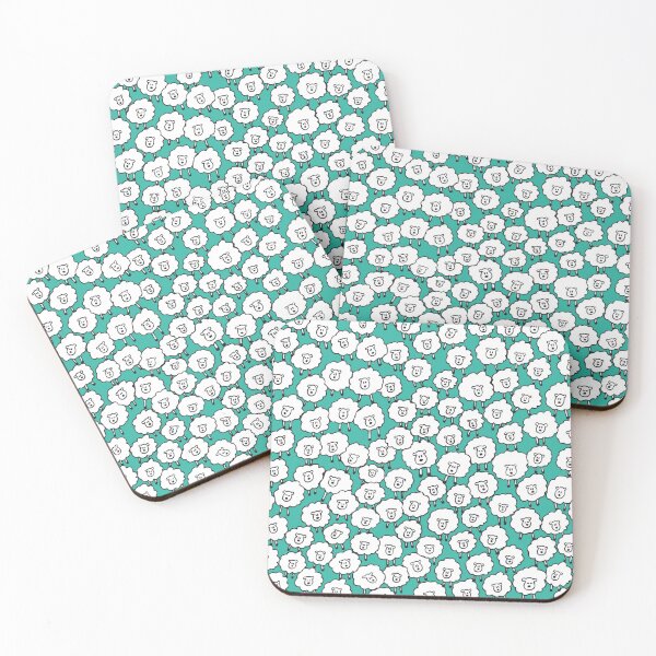 Item preview, Sheep Stack - aquamarine designed and sold by jenuinedesigns.