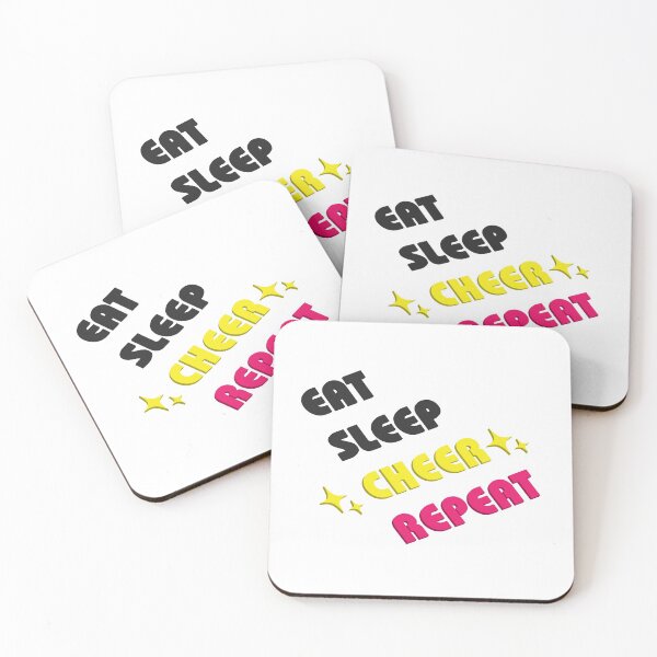 Item preview, Eat sleep cheer repeat digital art designed and sold by GinaArtHut.