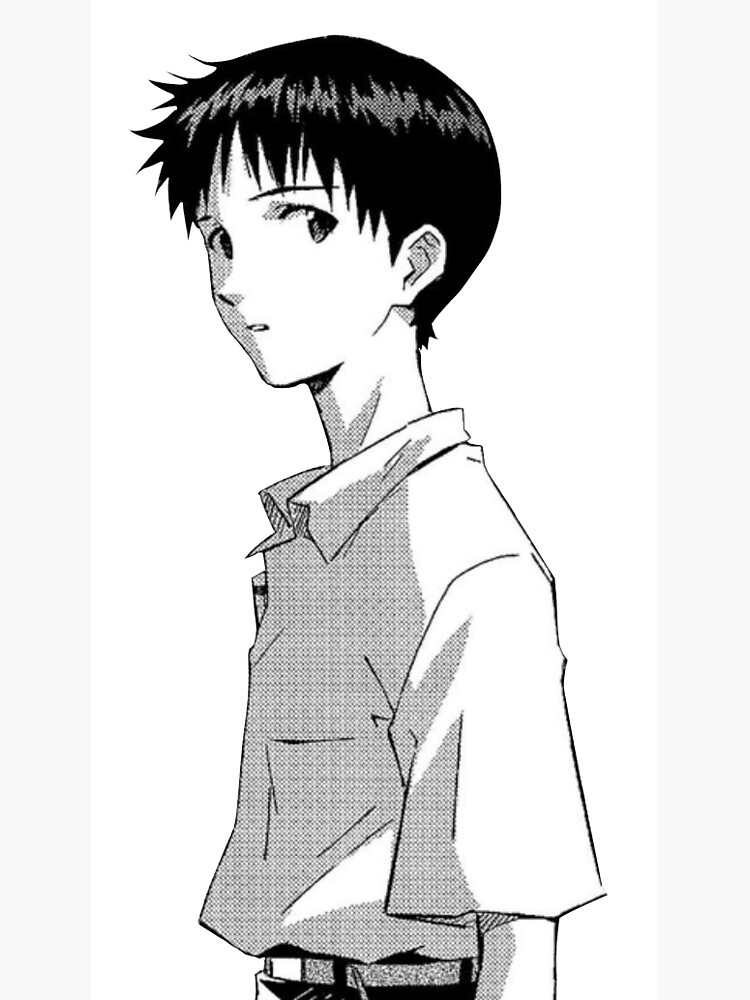 Shinji Ikari Manga Greeting Card By Kamuuiii Redbubble