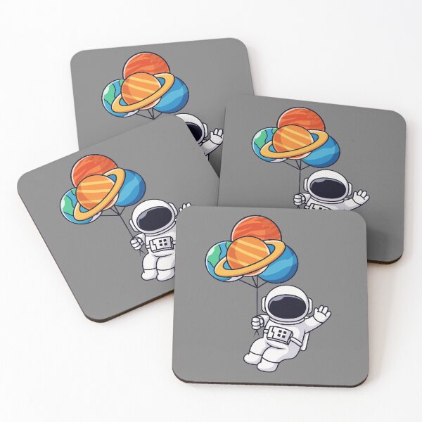 Item preview, Astronaut Flying In Balloon, Space designed and sold by AUGUSHOPTY.