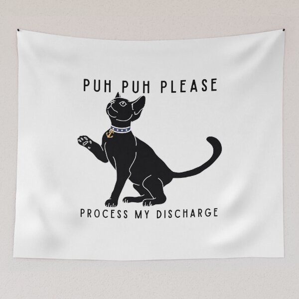 Item preview, NAVY Kitty Wants To Go Home designed and sold by Rosie Loethen.