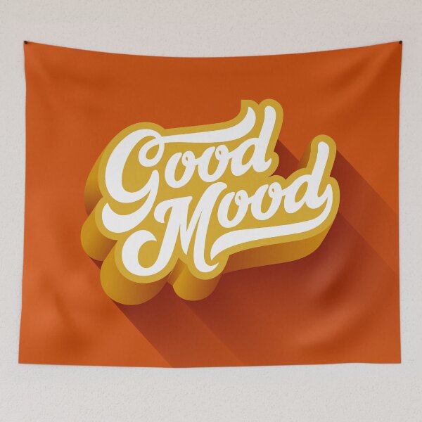 Item preview, Good Mood Lettering Calligraphic Vintage Composition designed and sold by Peekonet.